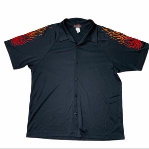 Retro Dangerous Willie Black Flame Sleeves